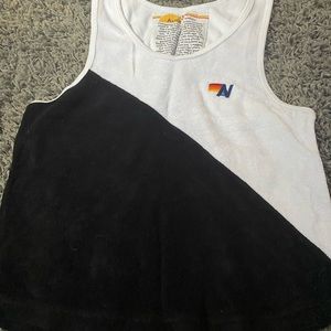 Aviator Nation Black and White Tank